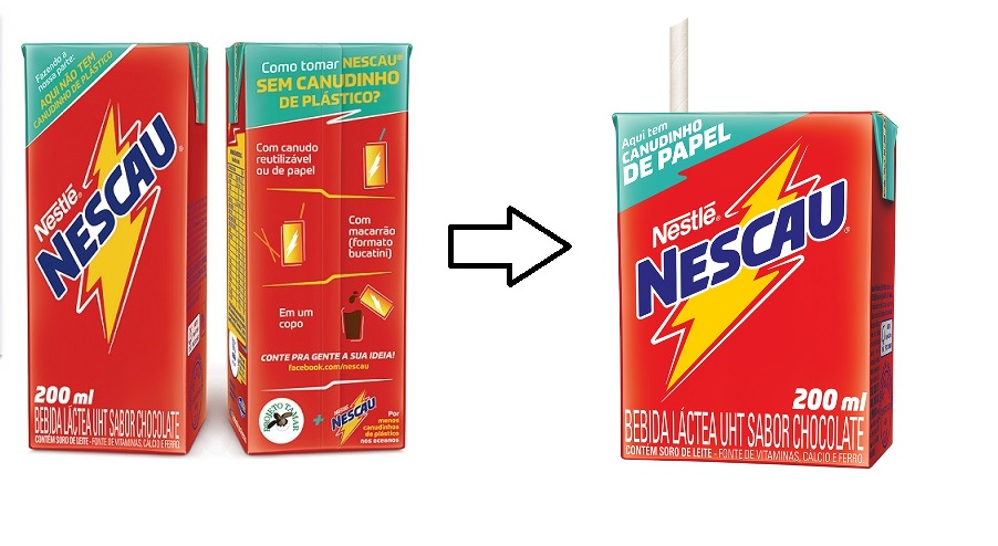 Embalagem de Nescau muda de formato para se adaptar a canudo de papel -  EmbalagemMarca